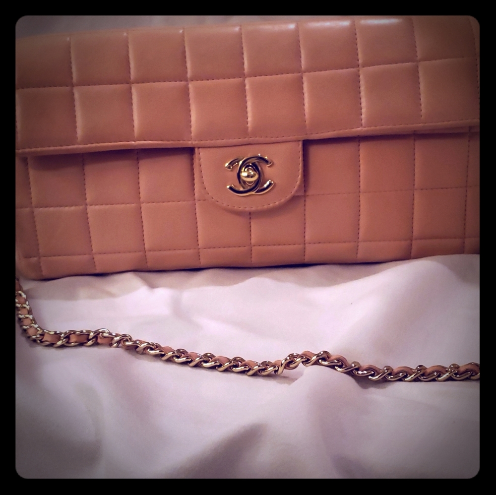Chanel Quilted Clutch with Chain